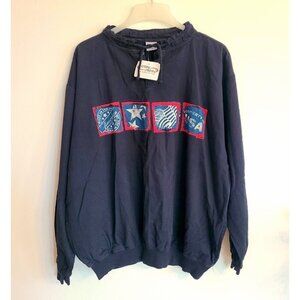 NWT Crazy Shirts Hawaii Men’s XL American Stripes Sweatshirt Dark Blue